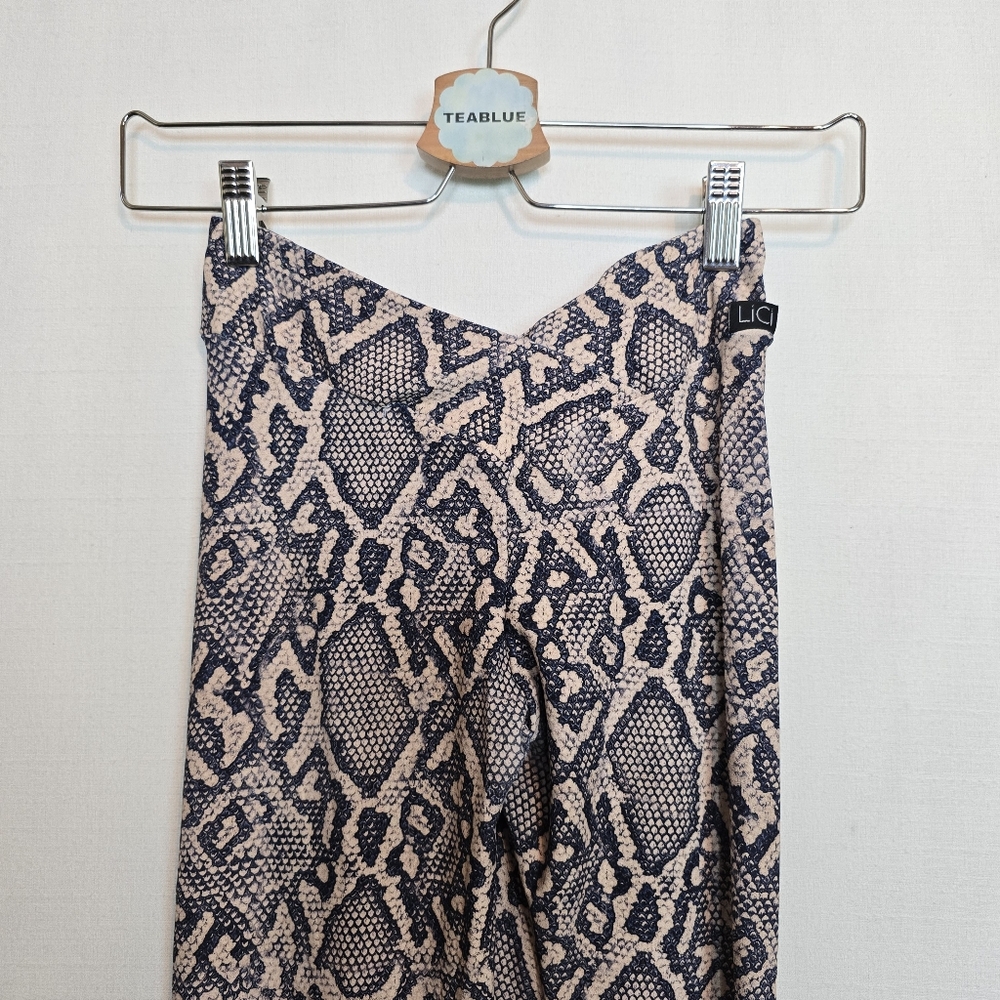 🔴 3/$30 Lici Python S Snake Reptile V-Cut Scrunch Legging S - Picture 6 of 13